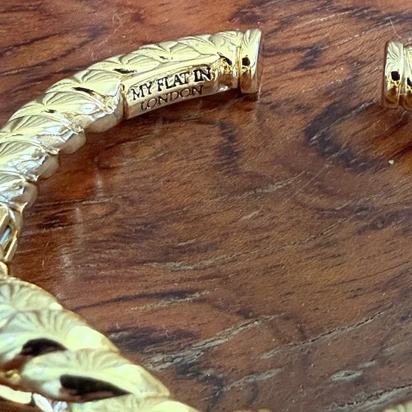 My Flat in London Gold Rope bangle Bracelet - Picture 7 of 8